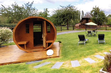 Le Sauna du gite le Colombier de la Lanterne en Normandie