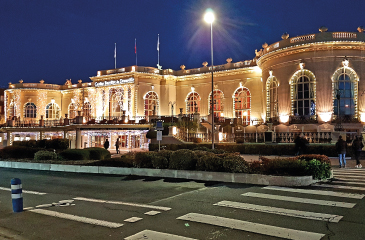 Deauville Casino next to the cottage le Colombier de la Lanterne in Normandy